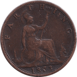 1873 FARTHING ( GF ) - FARTHING - Cambridgeshire Coins