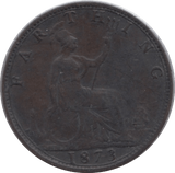 1873 FARTHING ( VF ) - Farthing - Cambridgeshire Coins