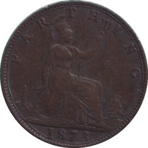1873 FARTHING ( VF ) - FARTHING - Cambridgeshire Coins