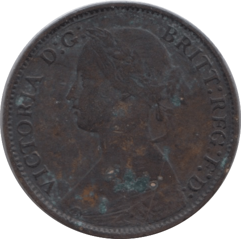 1873 FARTHING ( VF ) - Farthing - Cambridgeshire Coins