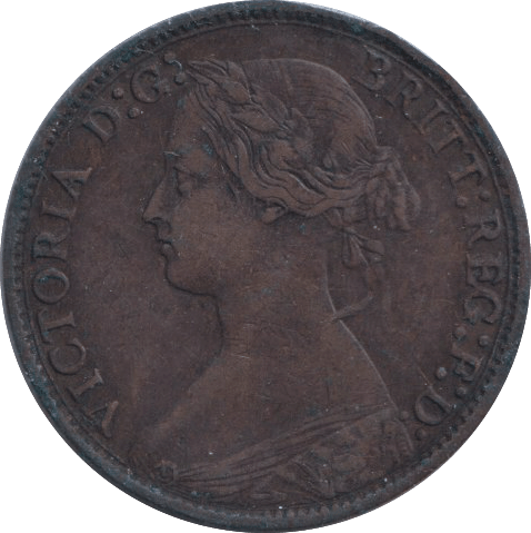 1873 FARTHING ( VF ) - FARTHING - Cambridgeshire Coins