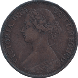 1873 FARTHING ( VF ) - FARTHING - Cambridgeshire Coins