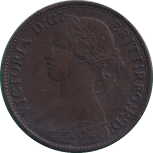 1873 FARTHING ( VF ) - FARTHING - Cambridgeshire Coins