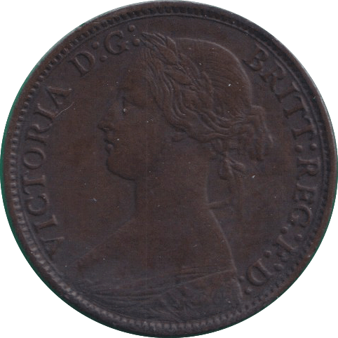 1873 FARTHING ( VF ) - FARTHING - Cambridgeshire Coins