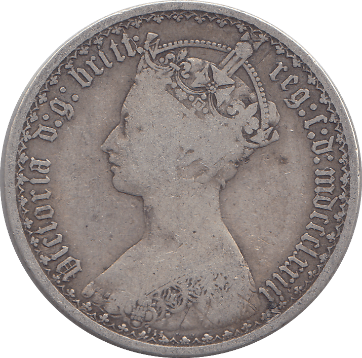 1873 FLORIN ( FINE ) - FLORIN - Cambridgeshire Coins