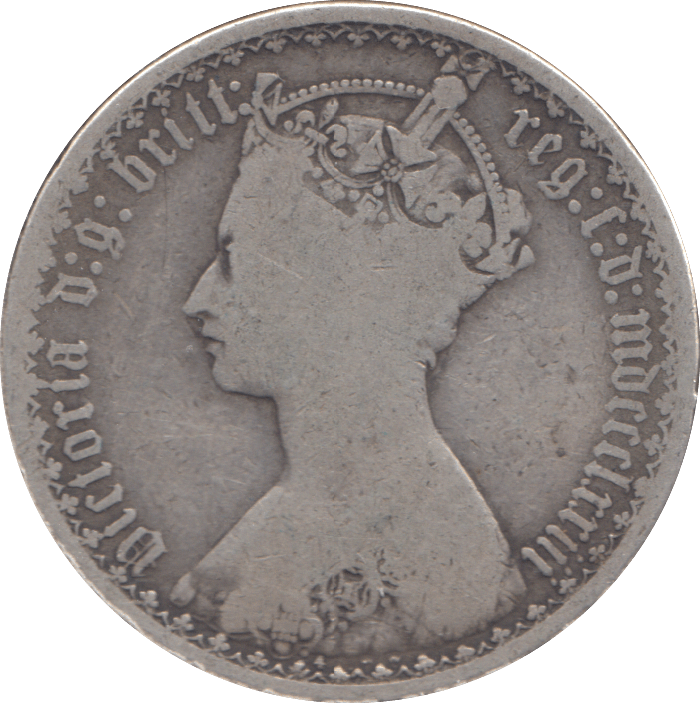 1873 FLORIN ( FINE ) - FLORIN - Cambridgeshire Coins
