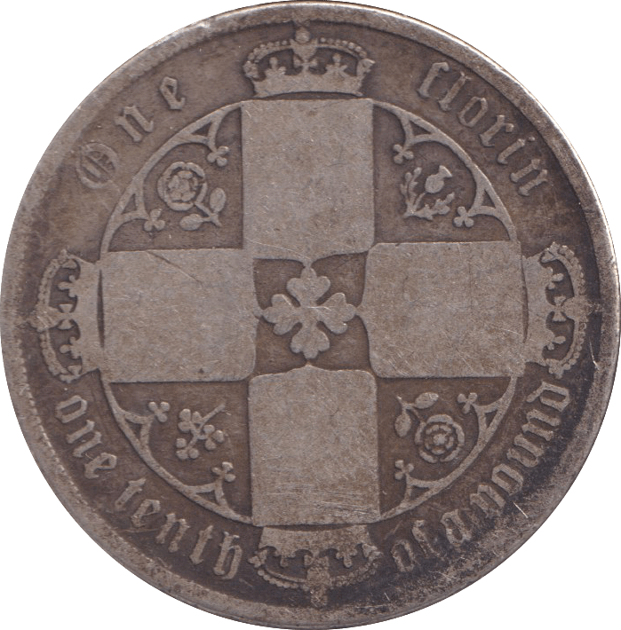 1873 FLORIN ( FINE ) - FLORIN - Cambridgeshire Coins