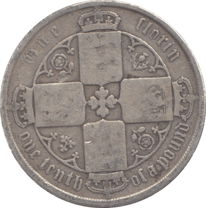1873 FLORIN ( FINE ) - FLORIN - Cambridgeshire Coins