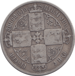 1873 FLORIN ( FINE ) - FLORIN - Cambridgeshire Coins