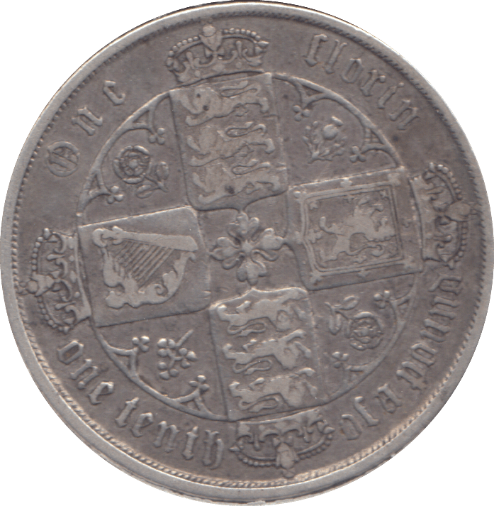 1873 FLORIN ( GF ) - FLORIN - Cambridgeshire Coins