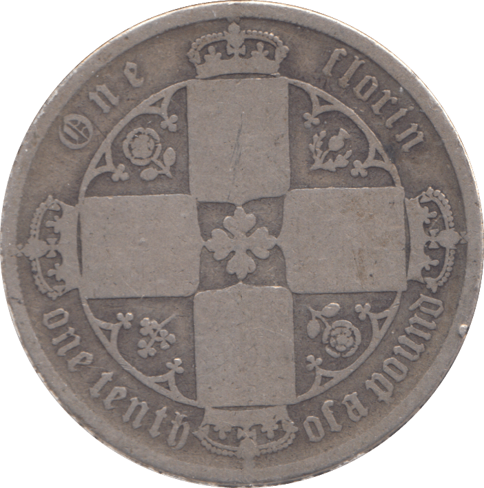 1873 FLORIN ( NF ) - FLORIN - Cambridgeshire Coins