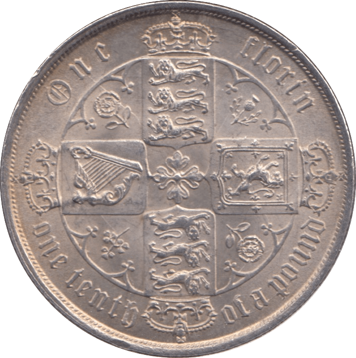1873 FLORIN ( UNC ) - FLORIN - Cambridgeshire Coins