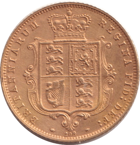 1873 GOLD HALF SOVEREIGN ( GVF ) - HALF SOVEREIGN - Cambridgeshire Coins