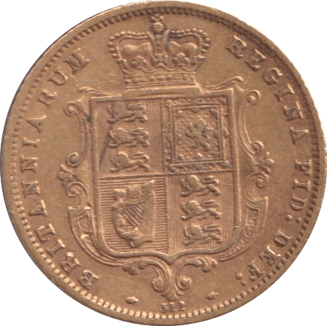 1873 GOLD HALF SOVEREIGN ( VF ) DIE 312 - HALF SOVEREIGN - Cambridgeshire Coins