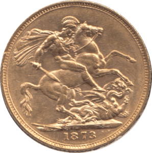 1873 GOLD SOVEREIGN ( AUNC ) - SOVEREIGN - Cambridgeshire Coins