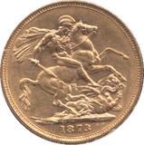 1873 GOLD SOVEREIGN ( AUNC ) - SOVEREIGN - Cambridgeshire Coins