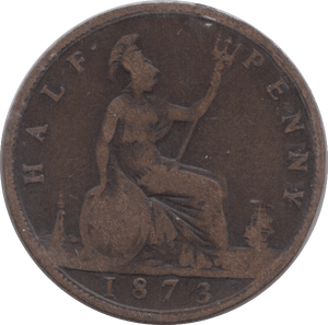 1873 HALFPENNY ( FINE ) - Halfpenny - Cambridgeshire Coins