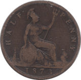 1873 HALFPENNY ( FINE ) - Halfpenny - Cambridgeshire Coins