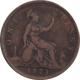1873 PENNY ( FINE ) - PENNY - Cambridgeshire Coins