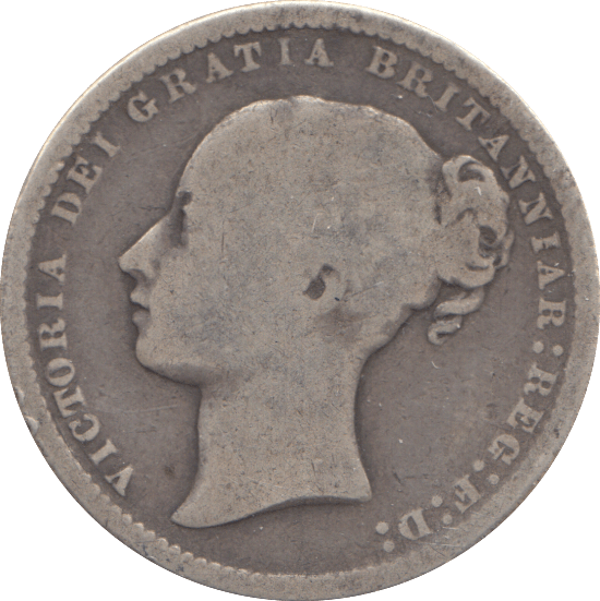 1873 SHILLING DIE 1 ( NF ) - SHILLING - Cambridgeshire Coins
