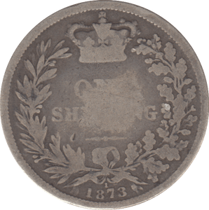 1873 SHILLING DIE 1 ( NF ) - SHILLING - Cambridgeshire Coins