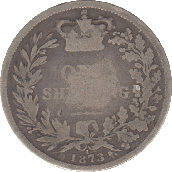 1873 SHILLING DIE 1 ( NF ) - SHILLING - Cambridgeshire Coins