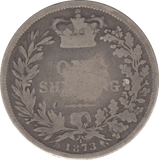 1873 SHILLING DIE 1 ( NF ) - SHILLING - Cambridgeshire Coins