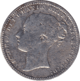 1873 SHILLING ( FINE ) 4 - SHILLING - Cambridgeshire Coins
