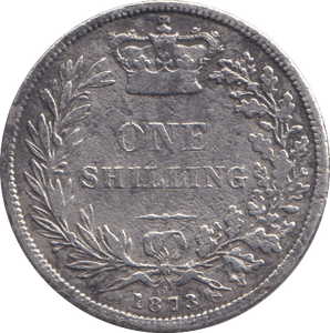 1873 SHILLING ( FINE ) 4 - SHILLING - Cambridgeshire Coins