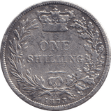 1873 SHILLING ( FINE ) 4 - SHILLING - Cambridgeshire Coins