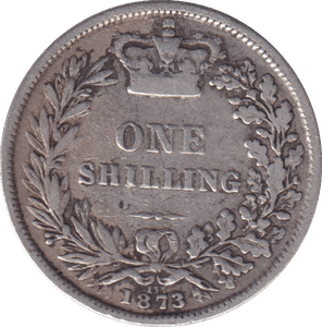 1873 SHILLING (GF) DIE 135 - SHILLING - Cambridgeshire Coins