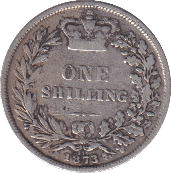 1873 SHILLING (GF) DIE 135 - SHILLING - Cambridgeshire Coins