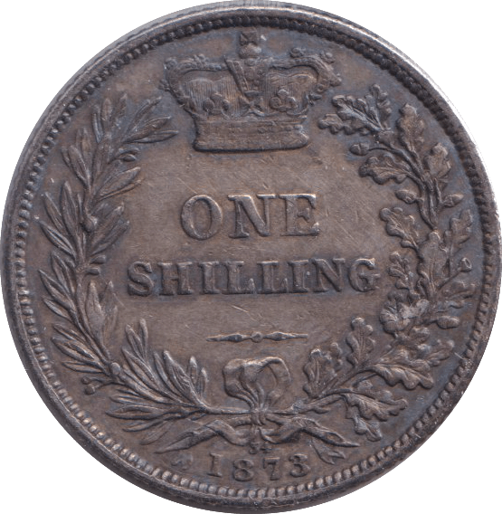 1873 SHILLING ( GVF ) - SHILLING - Cambridgeshire Coins