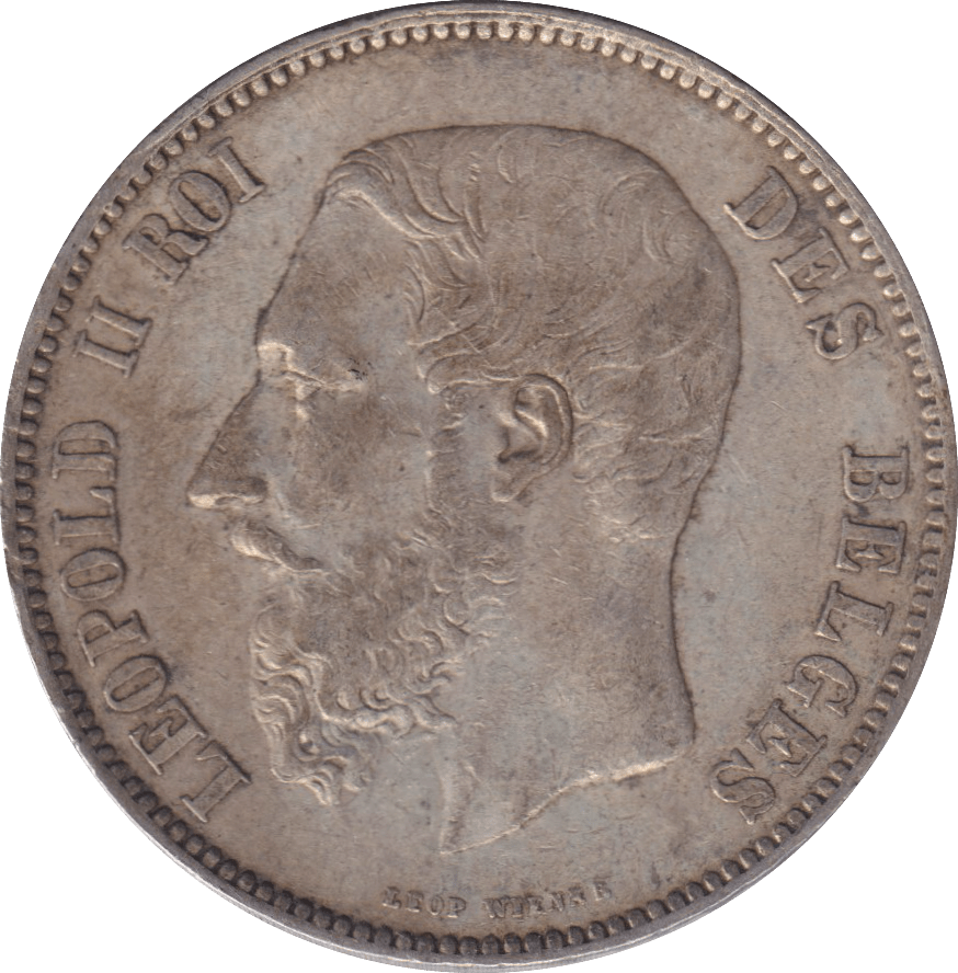 1873 SILVER FIVE FRANCS FRANCE - SILVER WORLD COINS - Cambridgeshire Coins