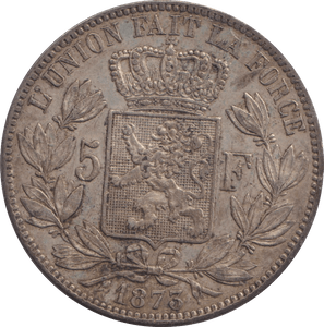 1873 SILVER FIVE FRANCS FRANCE - SILVER WORLD COINS - Cambridgeshire Coins