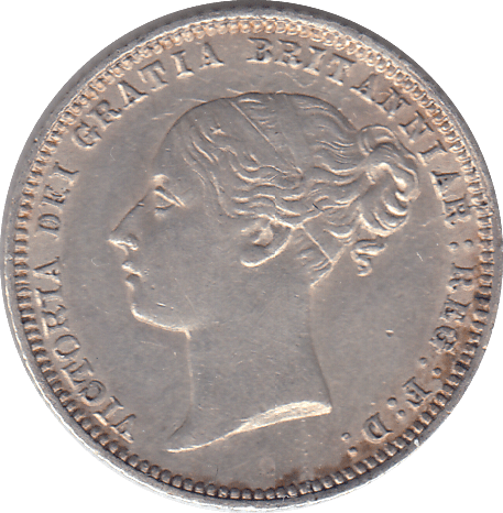 1873 SIXPENCE ( EF ) - SIXPENCE - Cambridgeshire Coins
