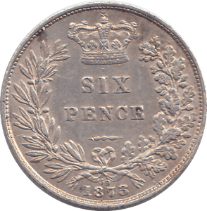 1873 SIXPENCE ( EF ) - SIXPENCE - Cambridgeshire Coins