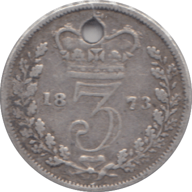 1873 THREEPENCE ( FINE ) - THREEPENCE - Cambridgeshire Coins