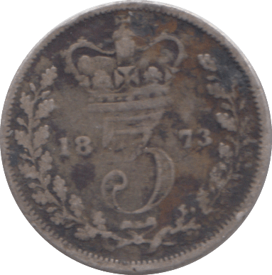 1873 THREEPENCE ( FINE ) - THREEPENCE - Cambridgeshire Coins