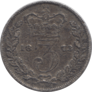 1873 THREEPENCE ( VF ) - THREEPENCE - Cambridgeshire Coins