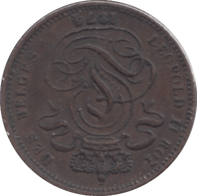 1874 1 CENT BELGIUM - WORLD COINS - Cambridgeshire Coins