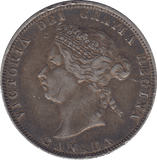 1874 25 CENTS CANADA - WORLD COINS - Cambridgeshire Coins