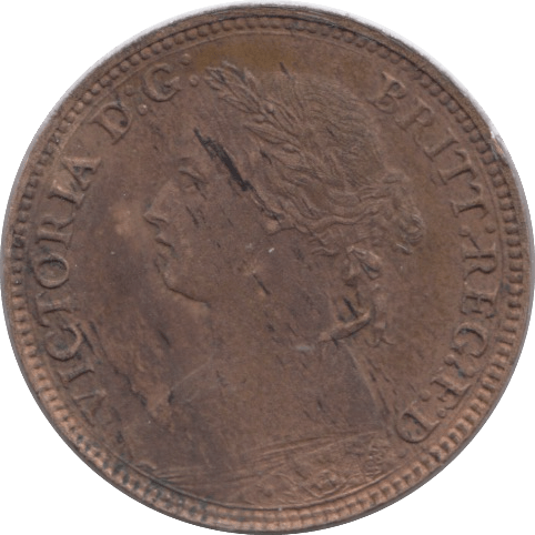 1874 FARTHING ( F ) - Farthing - Cambridgeshire Coins