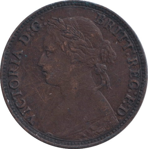 1874 FARTHING ( GF ) - FARTHING - Cambridgeshire Coins