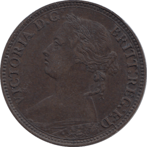 1874 FARTHING ( GVF ) - FARTHING - Cambridgeshire Coins