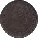 1874 FARTHING ( GVF ) - FARTHING - Cambridgeshire Coins