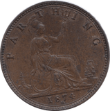 1874 FARTHING ( UNC ) - Farthing - Cambridgeshire Coins
