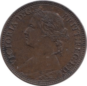 1874 FARTHING ( UNC ) - Farthing - Cambridgeshire Coins