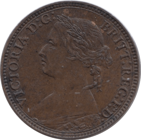 1874 FARTHING ( UNC ) - Farthing - Cambridgeshire Coins