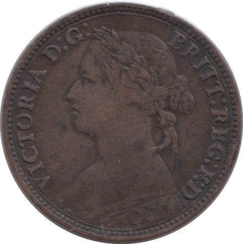 1874 FARTHING ( VF ) - Farthing - Cambridgeshire Coins